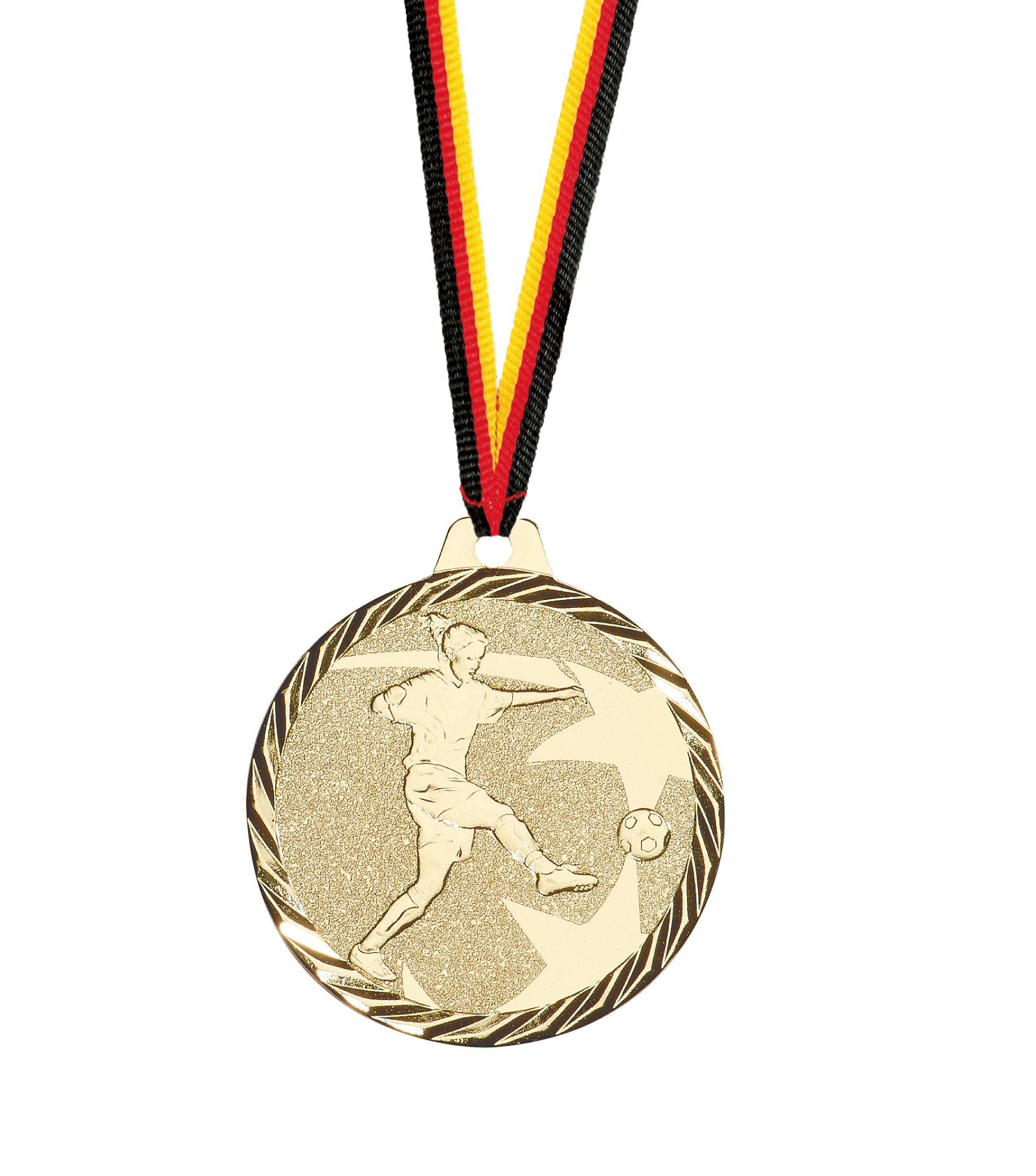Frauen Fussball Medaille Antlia in 50mm