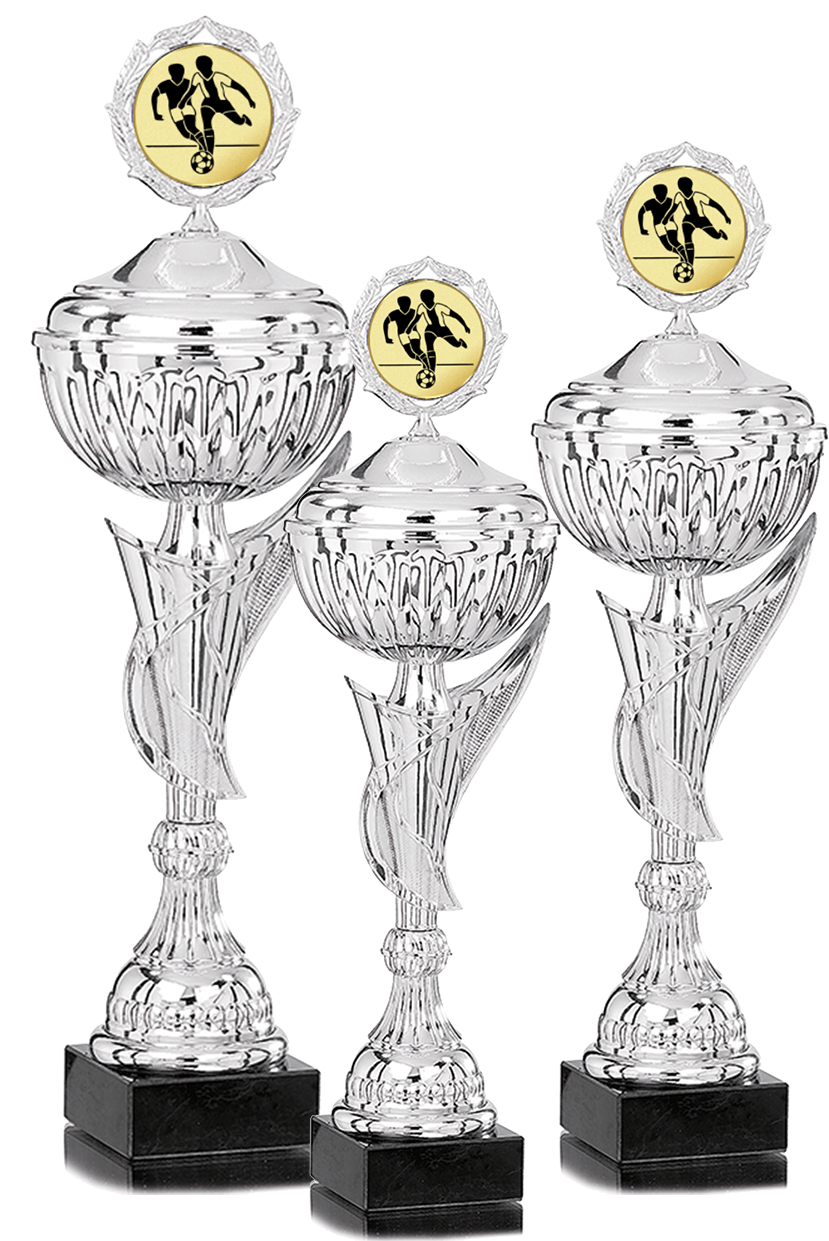 3er Pokalserie 36-43 cm Pokale Silberpokal silber 