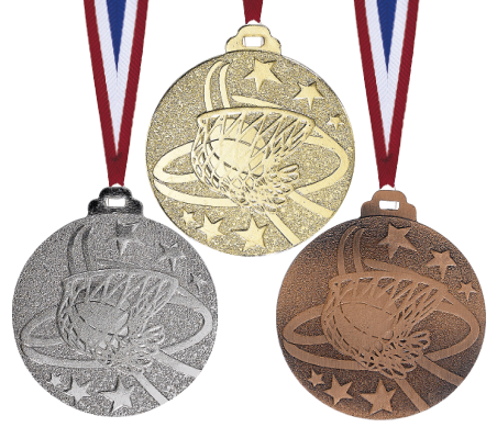 Basketball Medaille geprägt Medaillen Premium hochwertig edel 