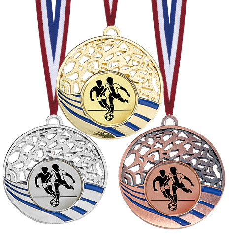 Hochwertige Medaille mit blauem Dekor Medaillen Standardmedaillen 