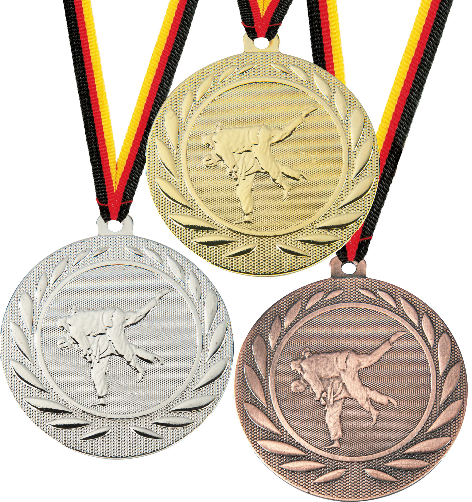 Judo Medaille geprägt 50mm Ø