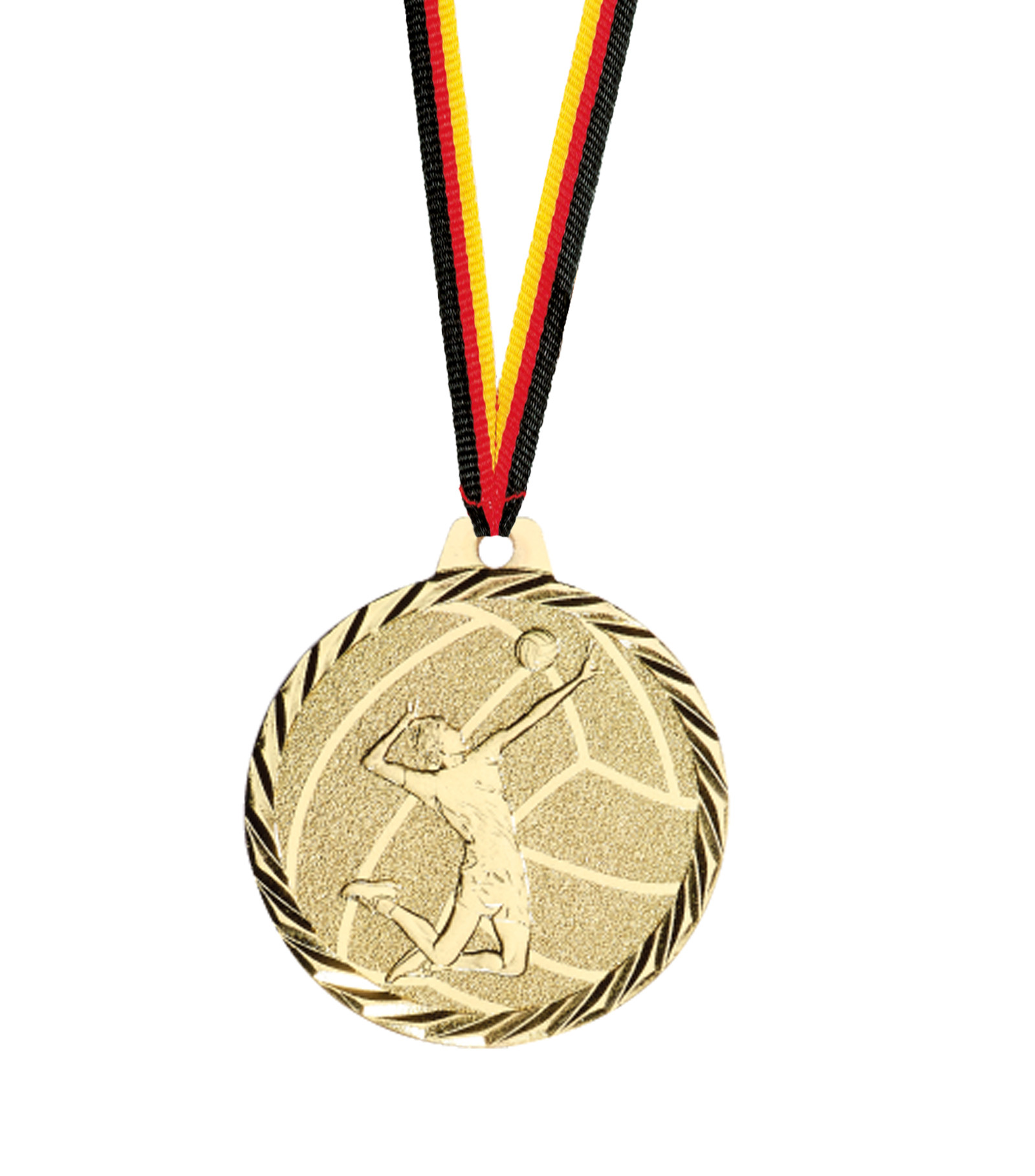 Volleyball Medaille geprägt 50mm Ø