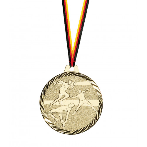 Leichtathletik Medaille geprägt 50mmØ