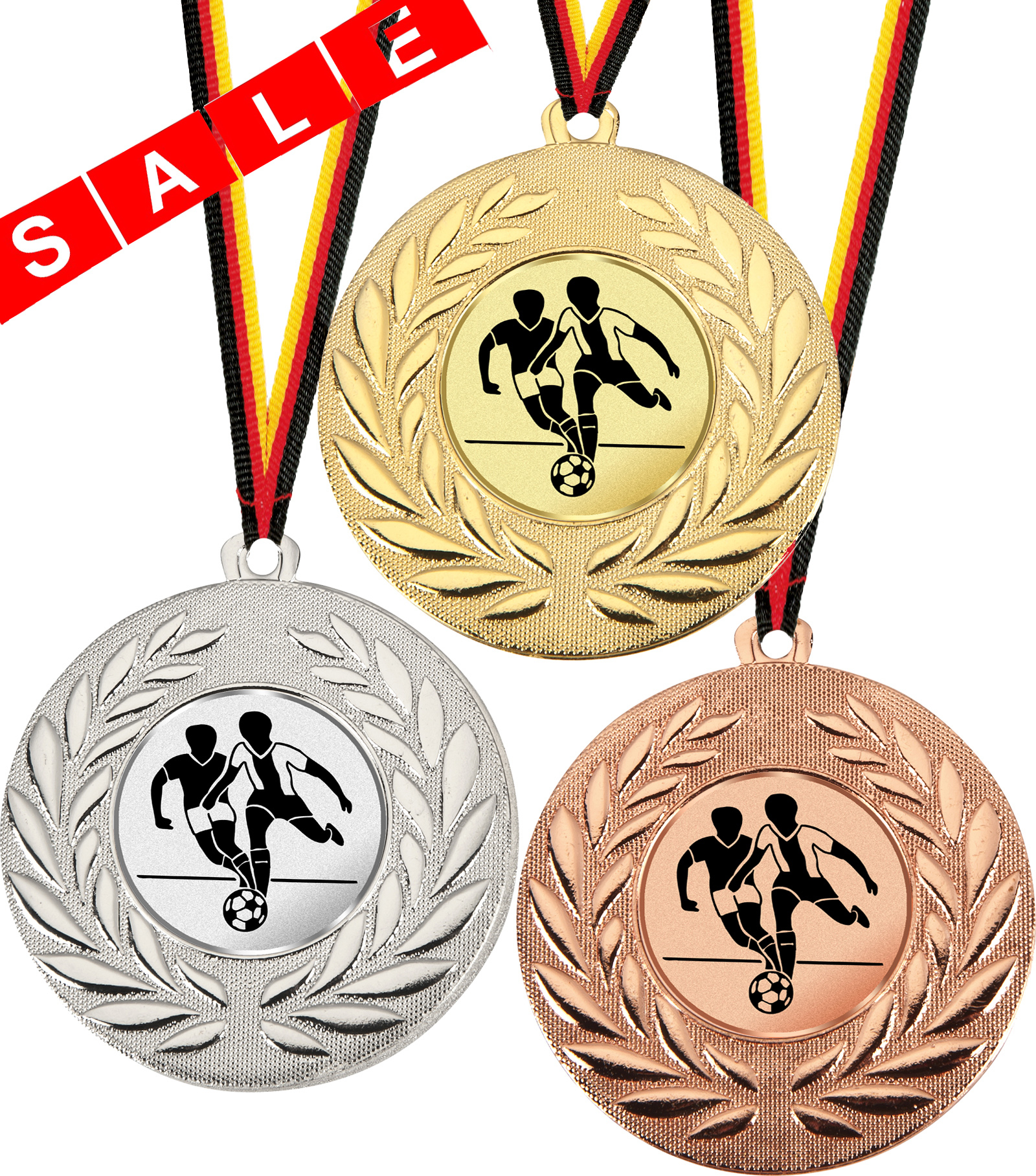 Medaille günstig mit Emblem für alle Sportarten Medaillen Standardmedaillen 