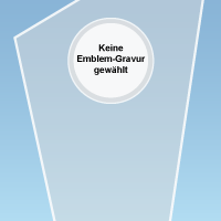 Glastrophaen mit Laser-Motiv